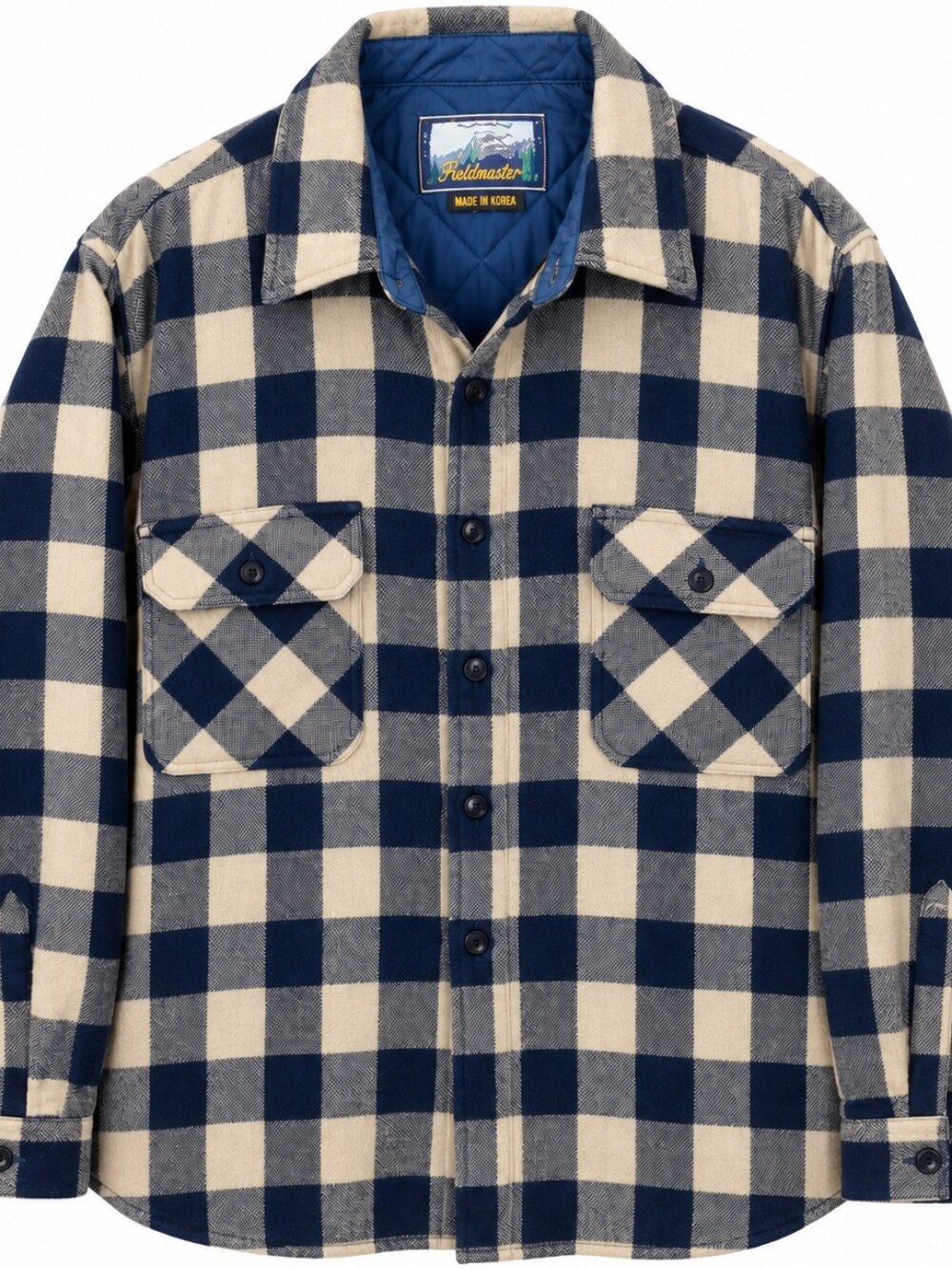 Vintage Fieldmaster Wool Blend Buffalo Plaid Lined Shirt Jacket Medium